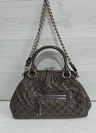Лаковая кожаная сумка marc jacobs, оригинал
