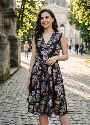 Вишукана  шовкова сукня сарафан laura ashley