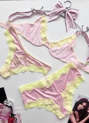 Комплект victoria’s secret набір набор білизна вікторія сікрет белье виктория сикрет бюст