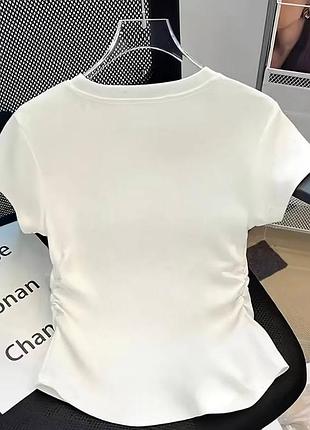 Футболка жіноча біла розміри l, m, xl