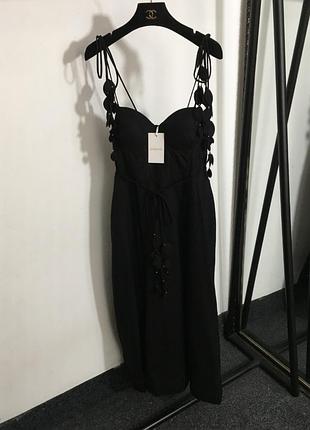 Сукня чорна з квіточками valentinooo