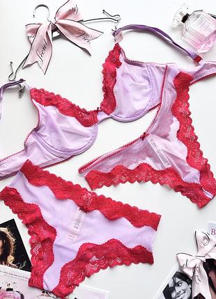 Комплект victoria’s secret набір набор білизна вікторія сікрет белье виктория сикрет бюст