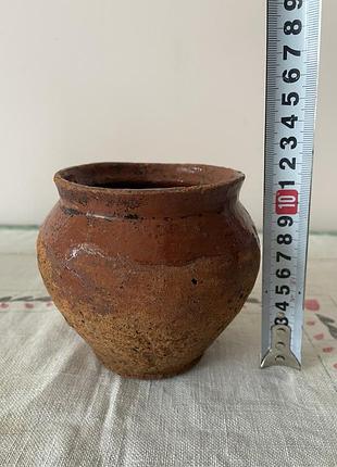 Глиняний горщик 0,6 л без тріщин