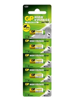 Батарейка gp 27a/mn27 alkaline 12v (5шт)