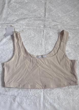 Топ жіночий базовий котоновий/l-xl/sealia/бежевий