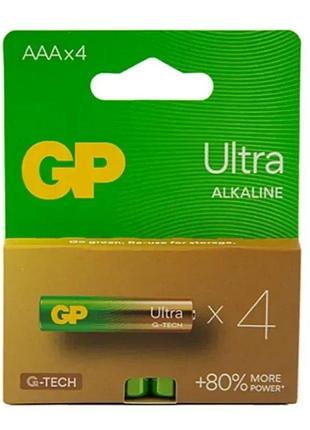 Батарейка gp lr3/aaa ultra alkaline (4шт)