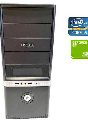 Пк delux tower / intel core i5-4690s (4 ядра по 3.2 - 3.9 ghz) / 8 gb ddr3 / 500 gb hdd / nvidia geforce gt 440, 1 gb ddr3,