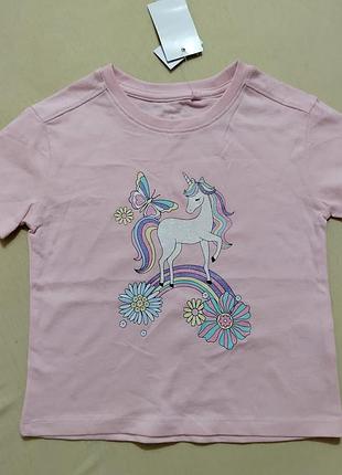 🦄 волшебная детская футболка anko "magical unicorn" с единорогом и глиттером