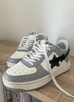 Bape sta low m2 “white grey”