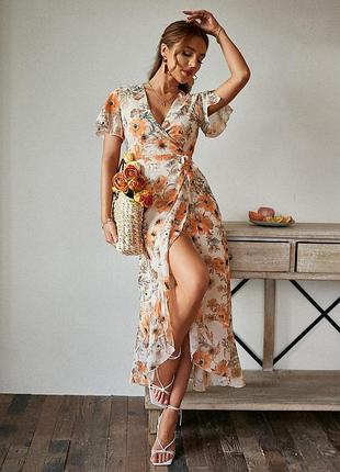 1+1=3❤️ очень красивое цветочное платье на запах от shein
