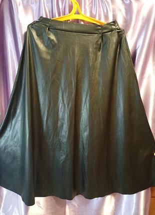 Женская юбка из экокожи от shein,