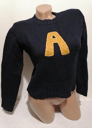 Шерстяной джемпер свитерок abercrome & fitch