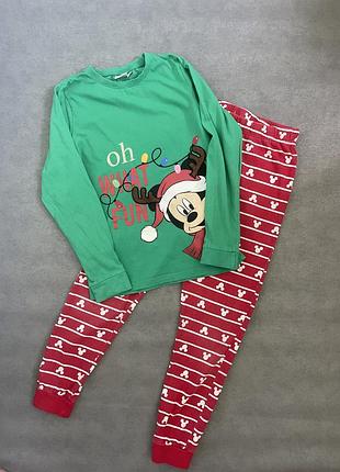 Новорічна піжама disney mickey mouse для дівчинки 12-13 років🎄❤️💚