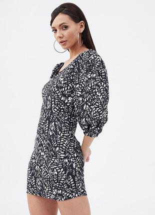 Мини платье zara с принтом