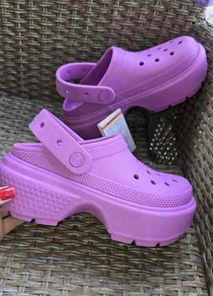 Сабо на массивную подошву crocs
