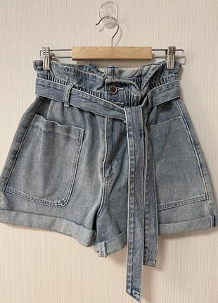 Жіночі шорти на блискавці, джинсові, zara, 36 розмір