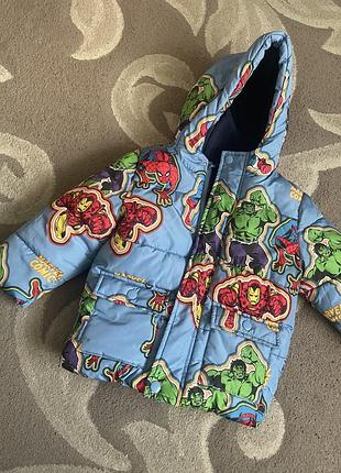 Зимова куртка george від marvel 86-92 см