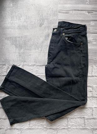 Чоловічі джинси levi’s 501 (оригінал), w 32, l 32, чорного кольору