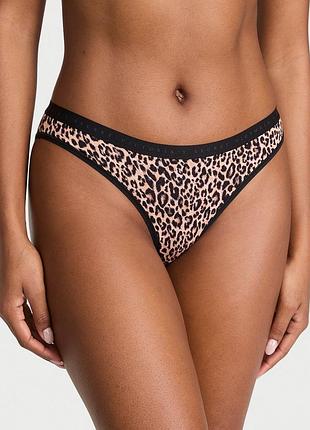 Леопардові трусики victoria’s secret stretch cotton bikini panty оригінал