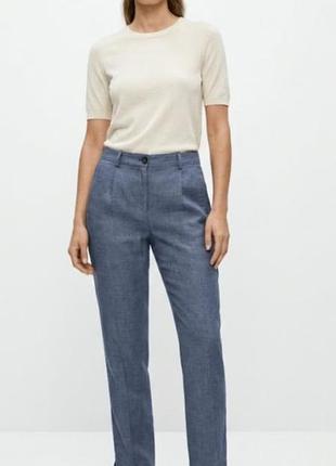 Голубые льняные брюки
massimo dutti. 100% льон
размер м