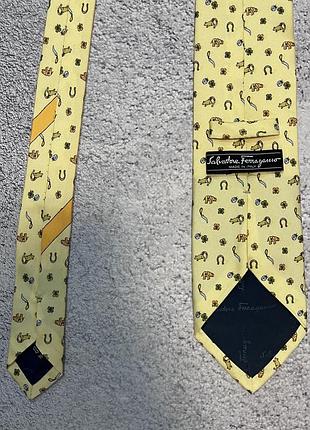 Краватка salvatore ferragamo 100% шовк made in italy