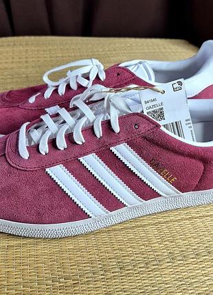 Оригинальный 100% мужские кроссовки adidas gazelle collegiate burgundy (размер 442⁄3-28,5см).