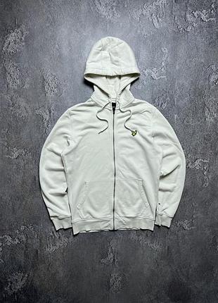 Vintage винтажное зип худи lyle scott лайл скотт big logo casual кэжуал size s размер с