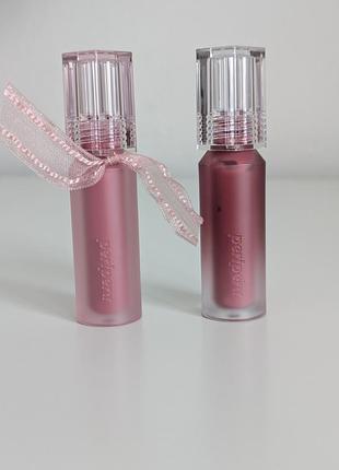 Два корейских тинта peripera water bare tint 07 mute paradise, 11 hip rose