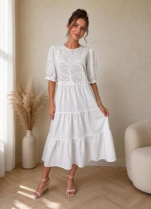 Mystic threads коттоновое платье миди