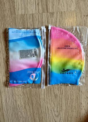 Силіконова шапочка для плавання дитяча «rainbow»
