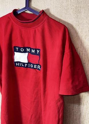Винтажная футболка tommy hilfiger