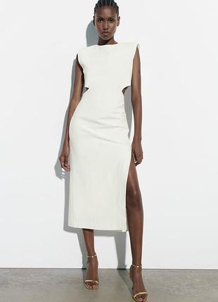 Платье белое zara.