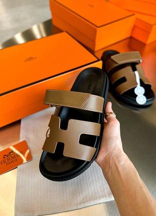 Hermes chypre sandals brown