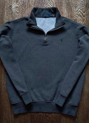 Серый мужской свитер polo ralph lauren размер l