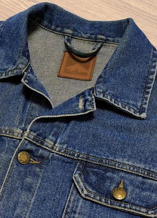 Байкерская джинсовая куртка джинсовка marlboro western denim jacket