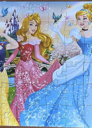 Пазлы 3+ disney princess 60 штук четыре принцессы