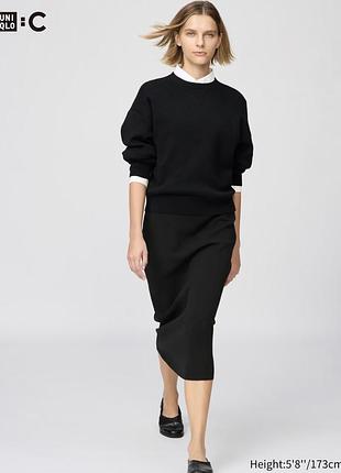 Жіноча спідниця-міді трикотажна uniqlo