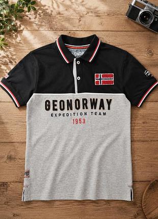 🔝 поло geographical norway 👕 футболка на хлопчика 10 років 🚀 стильний casual для школи та прогулянок
