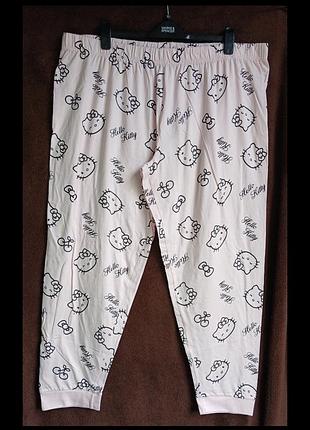Штаны  женские домашние hello kitty,  2xl, eur 50-52,  батл