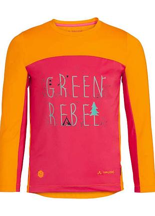 Детский солнцезащитный лонгслив vaude kids solaro ls t-shirt ii  мальчику девочке 134-140 9-10 л