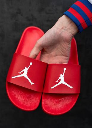 Тапочки jordan red 4