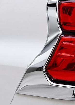 Задні ліхтарі led chrome v2 (2017-2023, 2 шт) для toyota land cruiser prado 150 рр