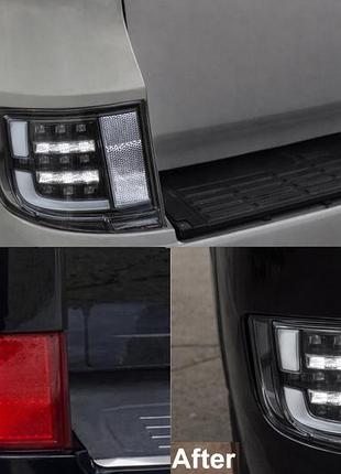 Задние противотуманные фары 2016-2021 (executive black) для toyota land cruiser 200