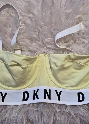 М'який бюстгальтер на кісточках dkny ніжно-жовтого кольору