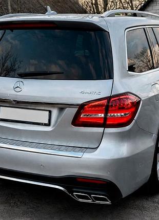Задній бампер amg gls63 для mercedes gl/gls сlass x166 2012-2019 рр