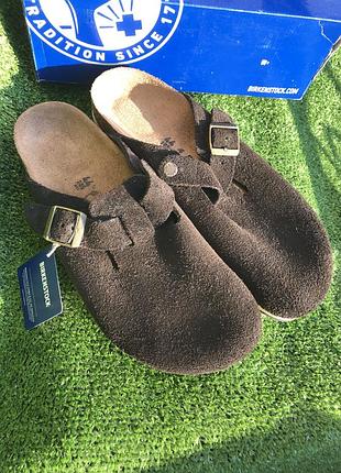 44 р-28,5 см. birkenstock boston сабо замша. оригінал.