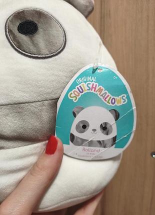 Нова подушка іграшка squishmallows панда стэнлі оригінал з біркою 2
