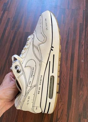 Оригінальні кросівки nike air max 1 sketch to shelf schematic white