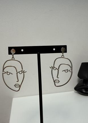 ✨ стильні сережки «abstract face» у сучасному мінімалістичному дизайні 👇деталі в описі.