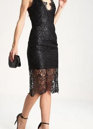 Платье женское праздничное кружевом topshop